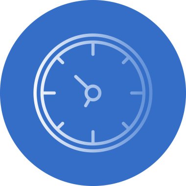 Saat. Web simgesi basit illüstrasyon                  