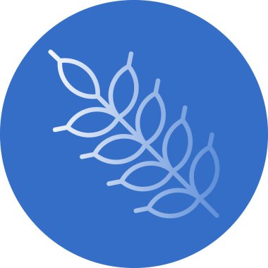 Yaprak. Web simgesi basit illüstrasyon