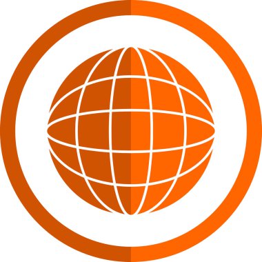 Dünya çapında simge vektör illüstrasyonu 