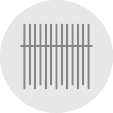 Barkod düz simgesinin vektör illüstrasyonu