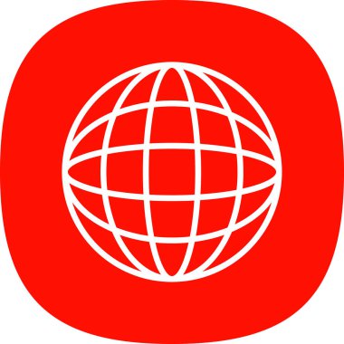 Dünya çapında simge vektör illüstrasyonu 