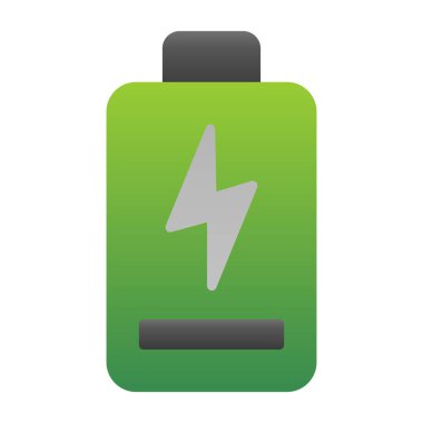 pil yükleme ikonu vektör çizimi 