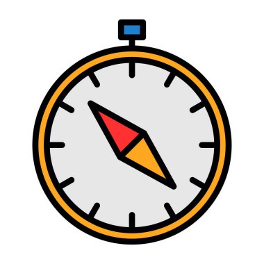 vector illustration of Compass modern icon            