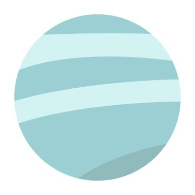 izole edilmiş renkli gezegen simgesi