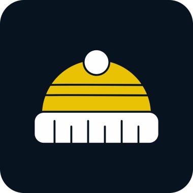 Şapka simgesi vektör illüstrasyonu