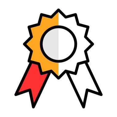 Madalya Web simgesi basit illüstrasyon 