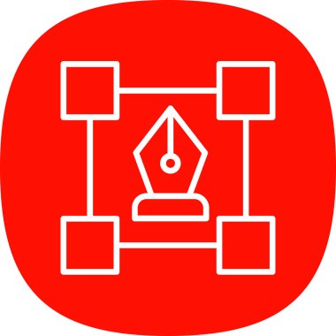 Bir noel ağacının vektör çizimi