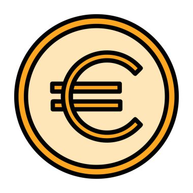 Euro simgesi vektör çizim