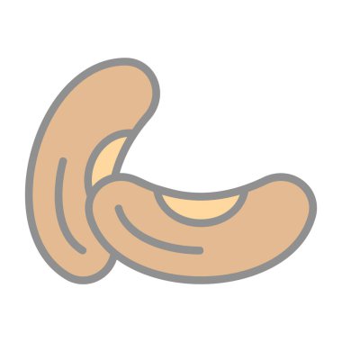 Modern Fasulye simgesinin vektör illüstrasyonu          