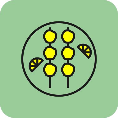 Gıda simgesinin vektör illüstrasyonu