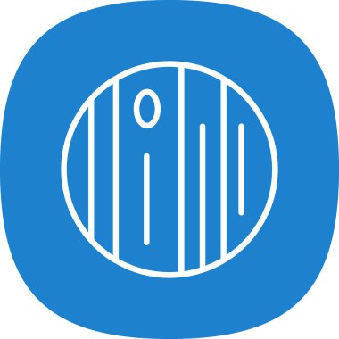 gezegen simgesi, vektör illüstrasyonu basit tasarım