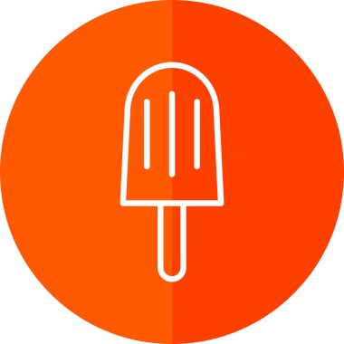 dondurma ikonu vektör illüstrasyonu