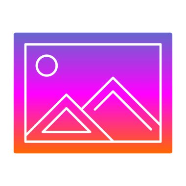 resim simgesi, vektör illüstrasyonu basit tasarım