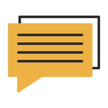 sohbet baloncuğu ileti vektör çizgisi simgesi 