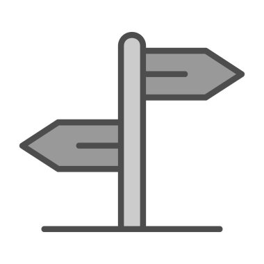 yön işareti vektör illüstrasyonuName