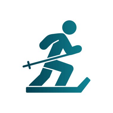 Kayak simgesi, vektör basit illüstrasyon