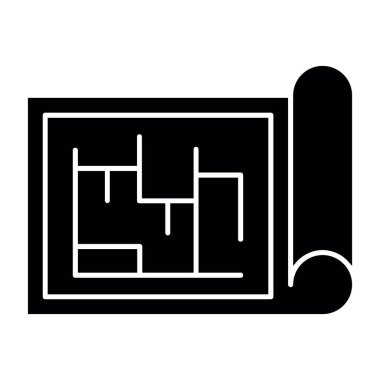 Şablon simgesi, vektör illüstrasyonu basit tasarım