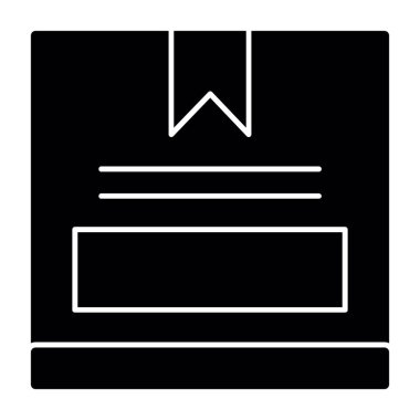 kutu simgesi, vektör illüstrasyonu basit tasarım