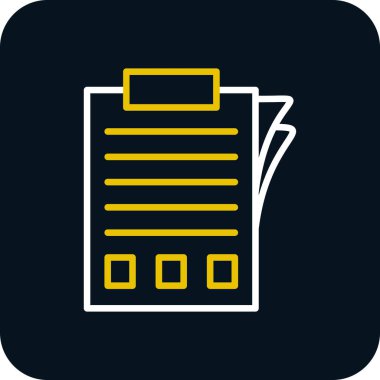 belge simgesi, vektör illüstrasyonu basit tasarım