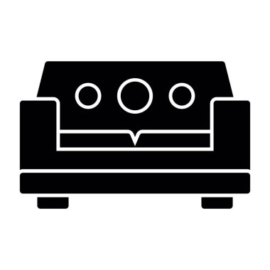 Kanepe. Web simgesi basit tasarım