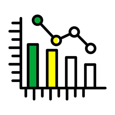 iş grafiği simgesi, vektör illüstrasyonu basit tasarım