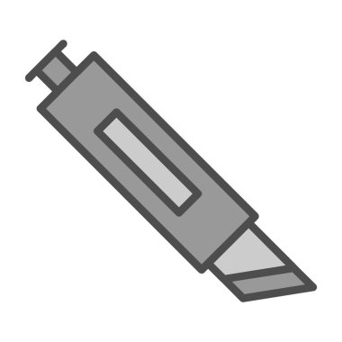 Cutter ağ simgesi vektör illüstrasyonu