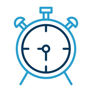 çalar saat simge vektör çizim