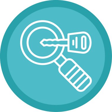 Anahtar simgesi vektör illüstrasyonu