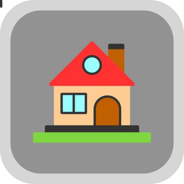 ev simgesi modern basit illüstrasyon