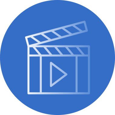 Sinema. Web simgesi basit illüstrasyon