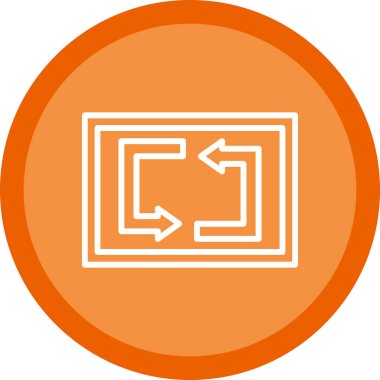 Web simgesi, vektör illüstrasyonunu tekrarla