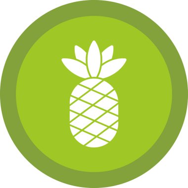 Ananas. Web simgesi basit illüstrasyon 
