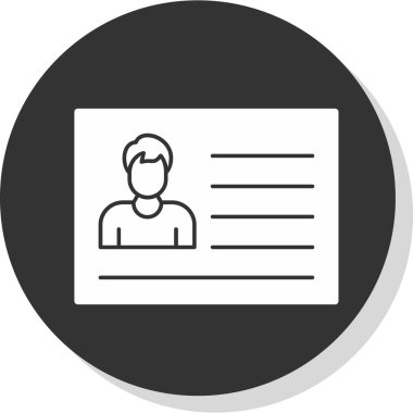 Moda biçimi izole edilmiş arkaplanda kimlik simgesi