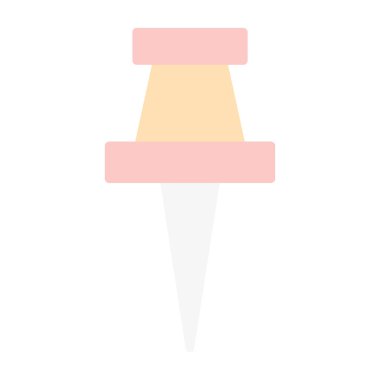 Bir Push iğnesinin vektör simgesi