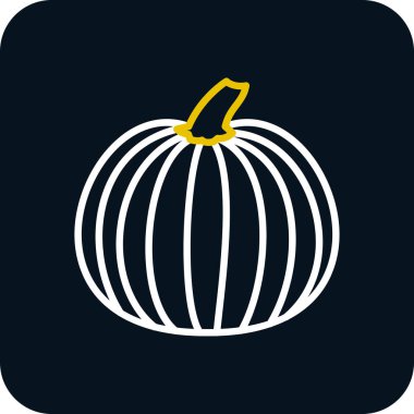 balkabağı ikon vektör çizimi