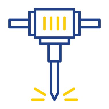 Modern matkap simgesinin vektör illüstrasyonu