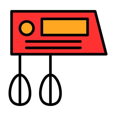 Karıştırıcı. Web simgesi basit illüstrasyon                