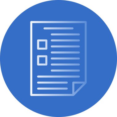 belge simgesi, vektör illüstrasyonu basit tasarım