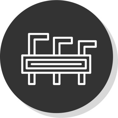 Mobilya simgesinin vektör illüstrasyonu