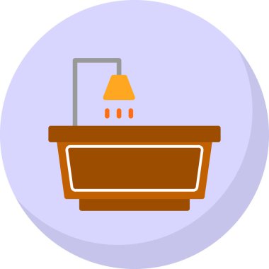 küvet web simgesi basit illüstrasyon 