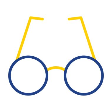 gözlük simgesi, vektör illüstrasyonu 