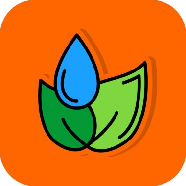 su damlası ikon vektör illüstrasyonu