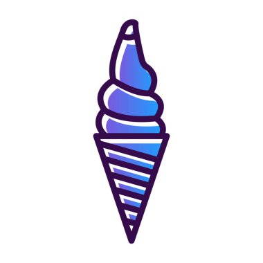 dondurma ikonu vektör illüstrasyonu