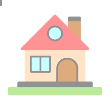 ev simgesi modern basit illüstrasyon