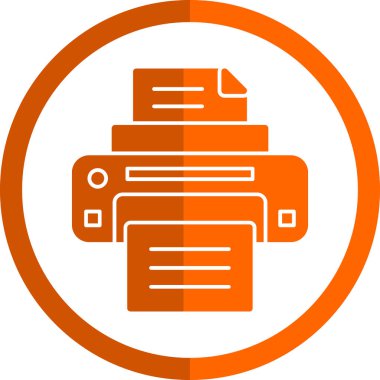  yazıcı web simgesi basit illüstrasyon