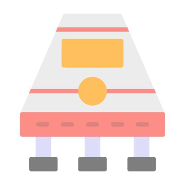 uzay gemisi kapsülü ikon vektör çizimi