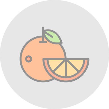 Turuncu simgenin vektör illüstrasyonu