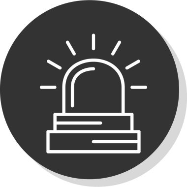 Beyaz arka plan üzerinde izole alarm simgesini 