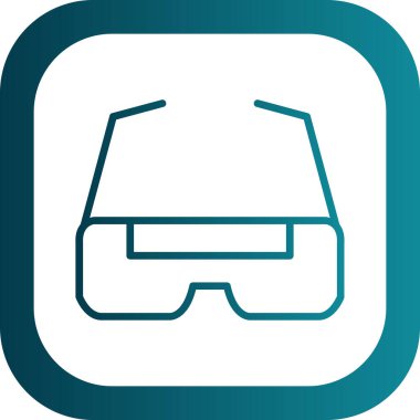 Gözlükler. Web simgesi basit illüstrasyon  