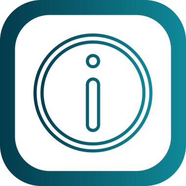 Basit bilgi işareti simgesi, vektör illüstrasyonu